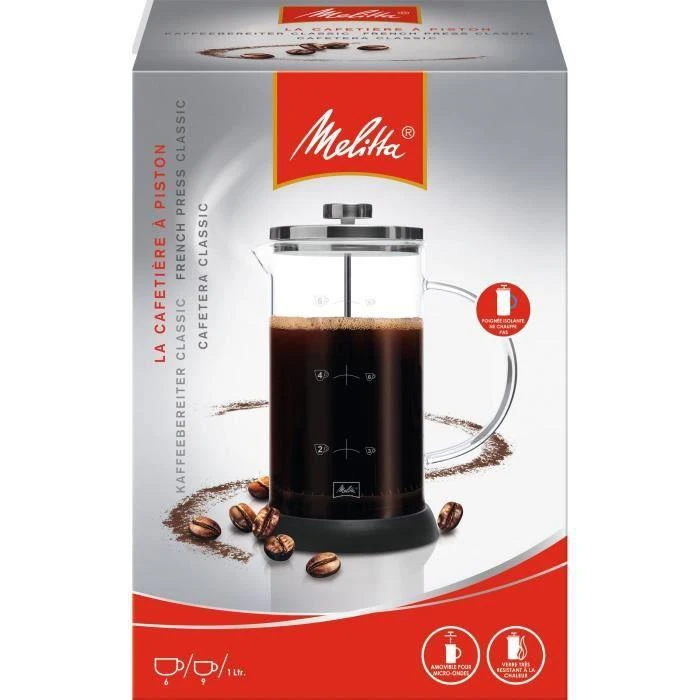 Melitta French Press kavinukas 1 litro pakuotė