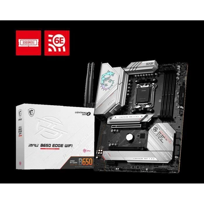 Pagrindinė plokštė MSI AMD B650/AM5/ATX/Memory DDR5/Atminties lizdai 4/1xPCI-Express 1x/1xPCI-Express 16x/3xM.2/1xHDMI/1xDisplayPort/2xUSB 2.0/7xUSB 3.2/1xUSB-C/1xOptical S/PDIF/1xRJ45/5xAudio port