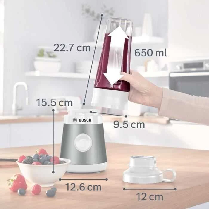 Bosch MMB2111T Series 2, Trintuvas, VitaPower Serie | 2, 450 W, Sidabrinė