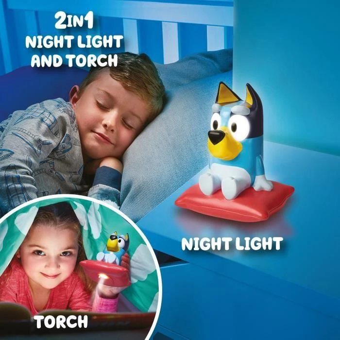 „Bluey“ – „GoGlow Buddy“ naktinė lemputė ir žibintuvėlis (10039)