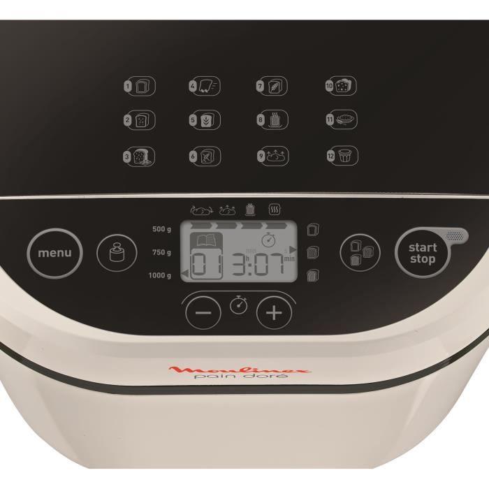 Duonkepė Moulinex duonos kepimo aparatas 720 W, 31 x 29 x 29 cm, 15 programų, OW210130