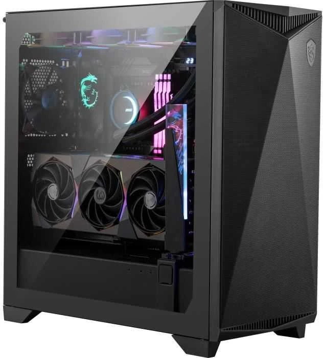 MSI | Kompiuterio korpusas | MPG GUNGNIR 300P AIRFLOW | Šoninis langas | Juodas | Vidutinio dydžio bokštas | ATX