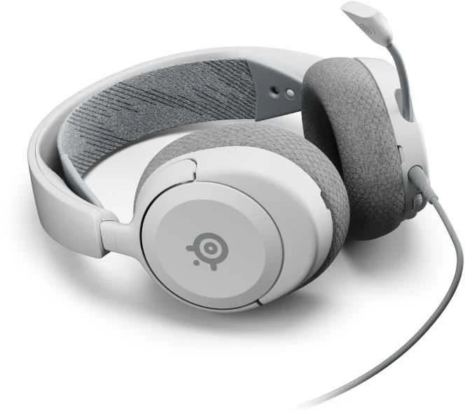 Ausinės žaidimams su mikrofonu SteelSeries Arctis Nova 1P Over-Ear, Baltos spalvos