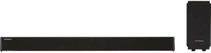 Namų kino sistema Thomson BT Sound Bar Su laidiniu žemųjų dažnių garsiakalbiu Juodas