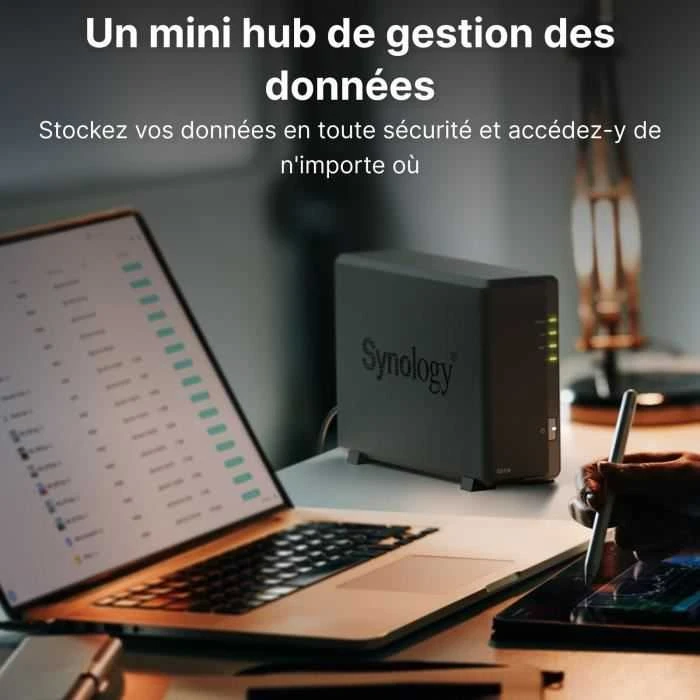 Serveris SYNOLOGY DS124 1-Bay NAS RTD1619B 1GB RAM