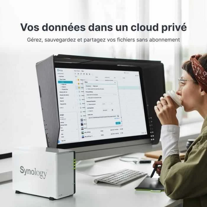 Serveris SYNOLOGY DS223J 2-Bay NAS RTD1619 1GB RAM