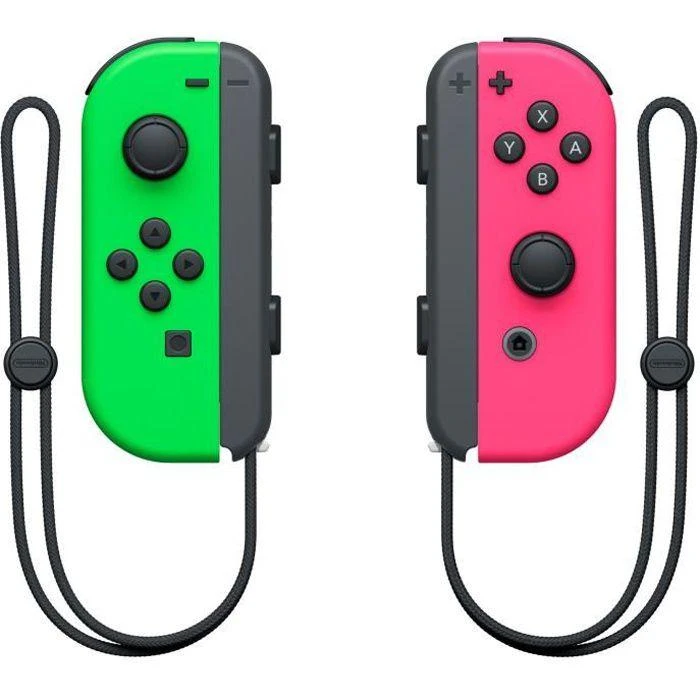 Nintendo Switch Joy Con Neon Žalias and Neon Rožinė