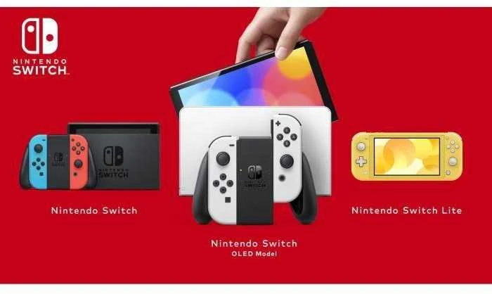 Nintendo Switch OLED konsolė (su baltais Joy-Con)