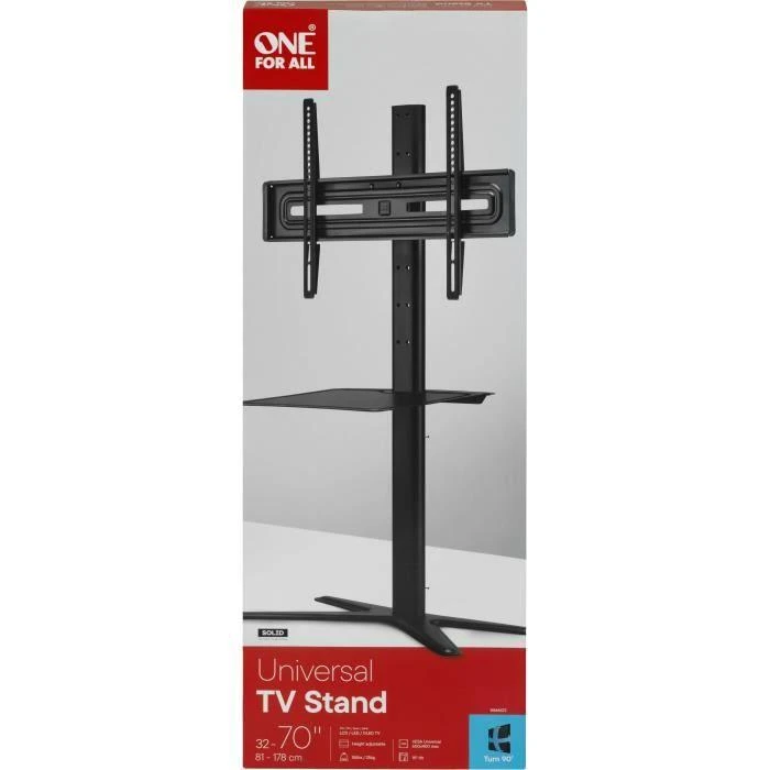 Laikiklis ONE For ALL Solid TV Stovas WM4672 32-70 ", Maksimalus svoris (talpa) 25 kg, Juodas