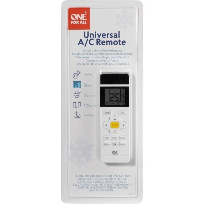 Universalus A/C pultelis kondicionieriui ONE For ALL URC 1035