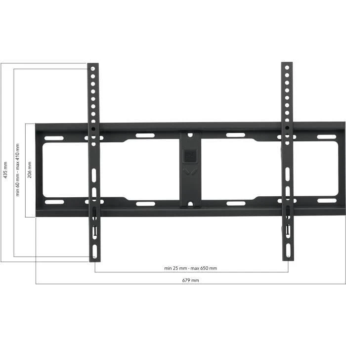 One For All ONE Skirta VISIEMS Sieninis laikiklis, WM4611, 32-90 ", Fiksuotas, Didžiausias svoris (talpa) 100 kg, VESA 100x100, 200x100, 200x200, 300x200, 300x300, 400x200, 300x300, 400x0x20,0,0,0 400 mm, Juodas