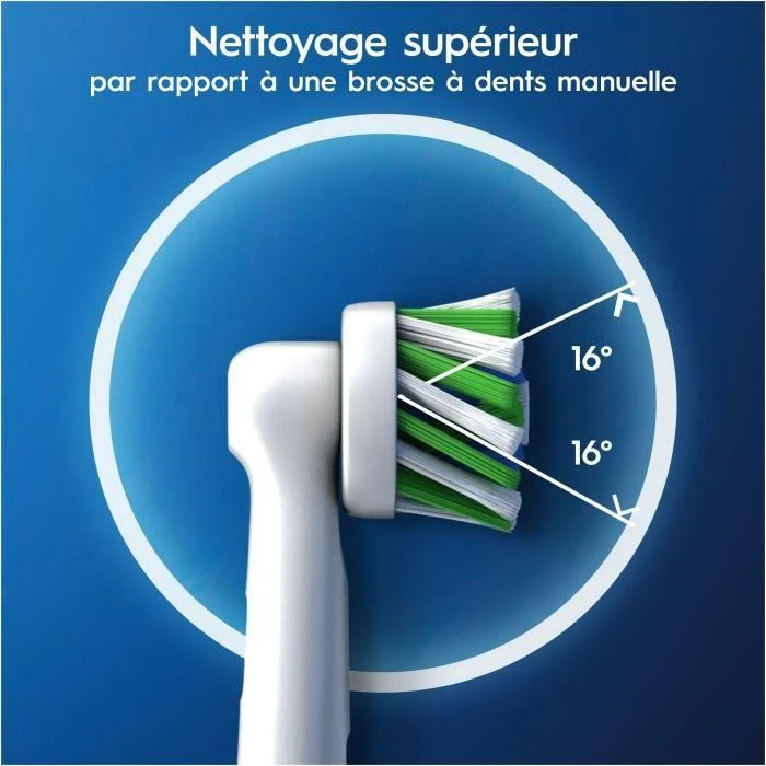 Oral-B CrossAction EB-50-3 dantų šepetėlio antgalis, 3 vnt.