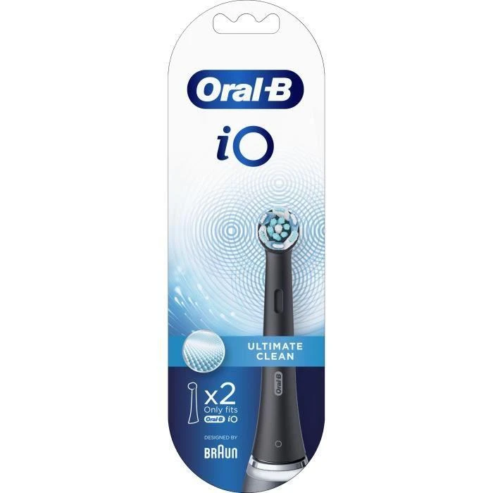 Oral-B iO Ultimate Clean juodas antgalis pakuotėje
