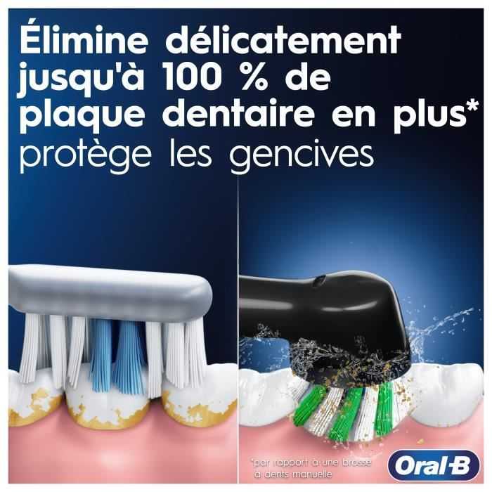 Braun Oral-B Oscillating Dantų šepetėlis | Pro Series 1 | Įkraunamas | Suaugusiems | Šepetėlių skaičius galvutės įeina 2 | Number of teeth brushing modes 3 | Juodas/Baltas