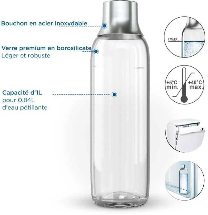 Brita sodaTRIO buteliukas (2 vnt., stiklinis)