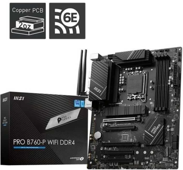 Pagrindinė plokštė MSI B760 GAMING PLUS WIFI LGA 1700 1xDP 1xHDMI