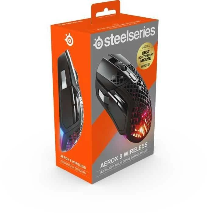 Belaidė žaidimų pelė SteelSeries Aerox 5 Onyx, Juodos spalvos
