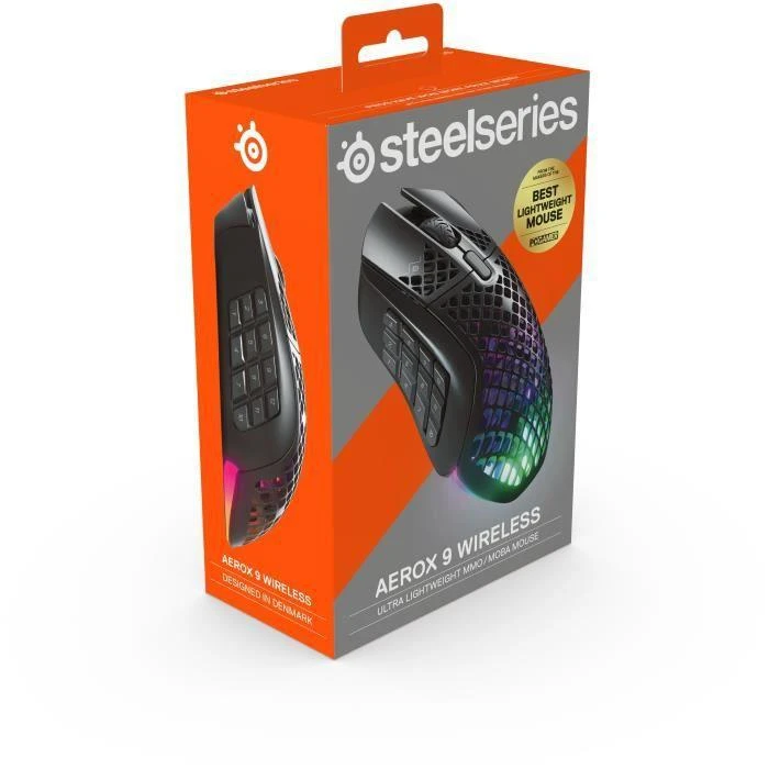 Belaidė žaidimų pelė SteelSeries Aerox 9 Onyx, Juodos spalvos