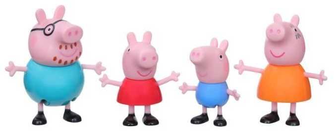Hasbro 4 figūrėlių rinkinys PEPPA, Peppa šeima F2190