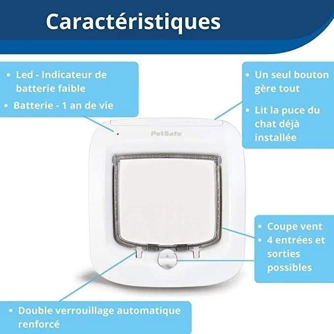 Petsafe Microchip Cat Flap durelės su mikročipu katėms ir mažiems šuniukams