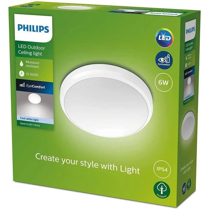 Lubinis šviestuvas ŠVIEST PLAFON PHILIPS DORIS 6W 4000K