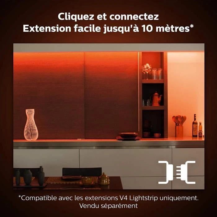 Philips Hue Lightstrip Plus Ilginamoji sekcija, 1 m