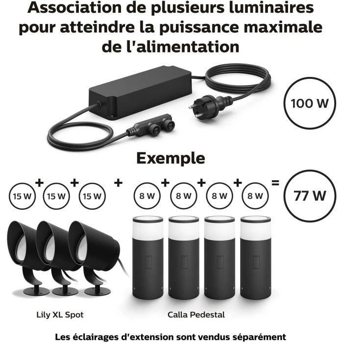„Philips Hue“ 100 W lauko maitinimo blokas su kištuku