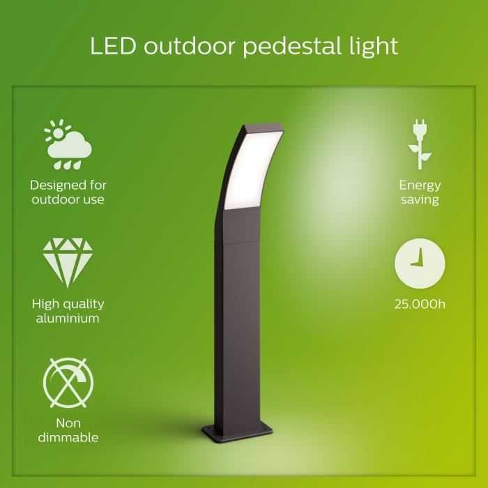 Philips Outdoor luminaires, Outdoor pedestal/post lighting, Pilkas, IP44, Garden, Patio, I, Garden, Patio