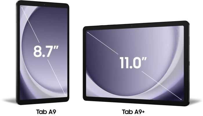 Planšetė Samsung Galaxy Tab A9+ 5G, 8+128GB, 11 col., Pilkos spalvos