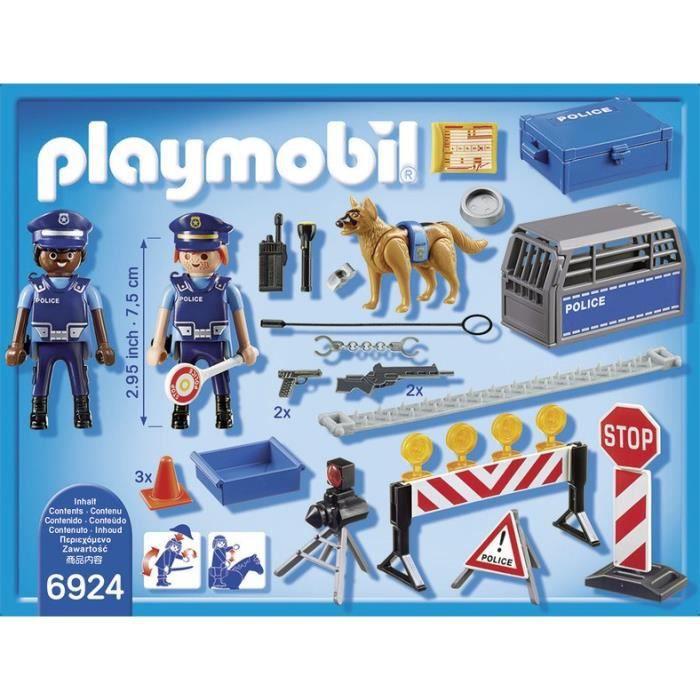PLAYMOBIL CITY ACTION Policijos patruliai ir kliūčių ruožas, 6924