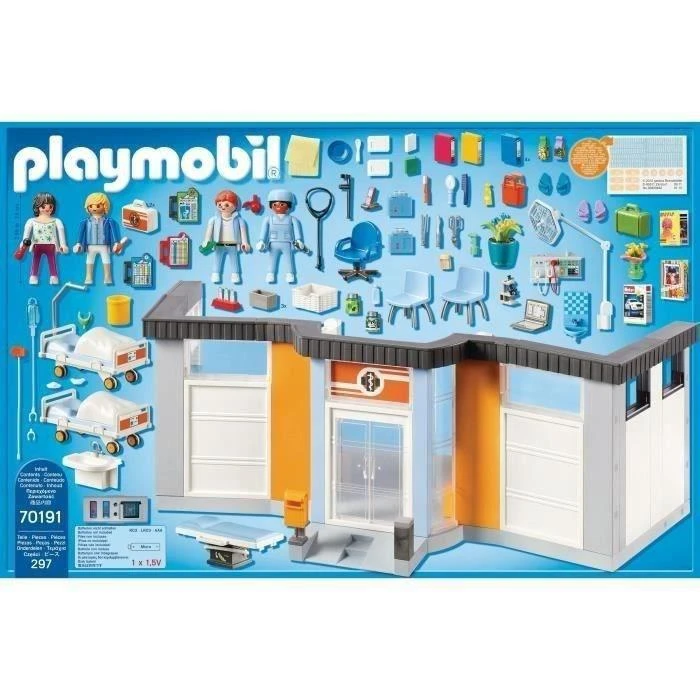 Playmobil 70191 City Life - Krankenhaus mit Einrichtung