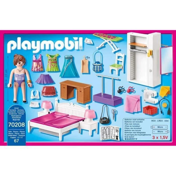 „Playmobil Dollhouse“ 70208 miegamasis su siuvimo kampu