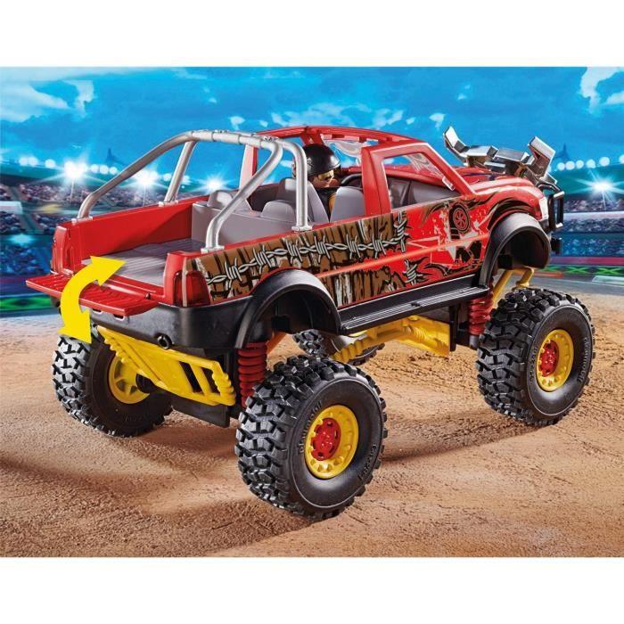 PLAYMOBIL – 70549 – 4x4 kaskadininkų šou bulius – mėlynas – mišrus – 970 g