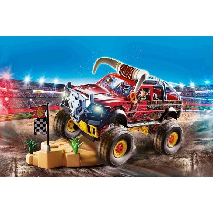 PLAYMOBIL – 70549 – 4x4 kaskadininkų šou bulius – mėlynas – mišrus – 970 g