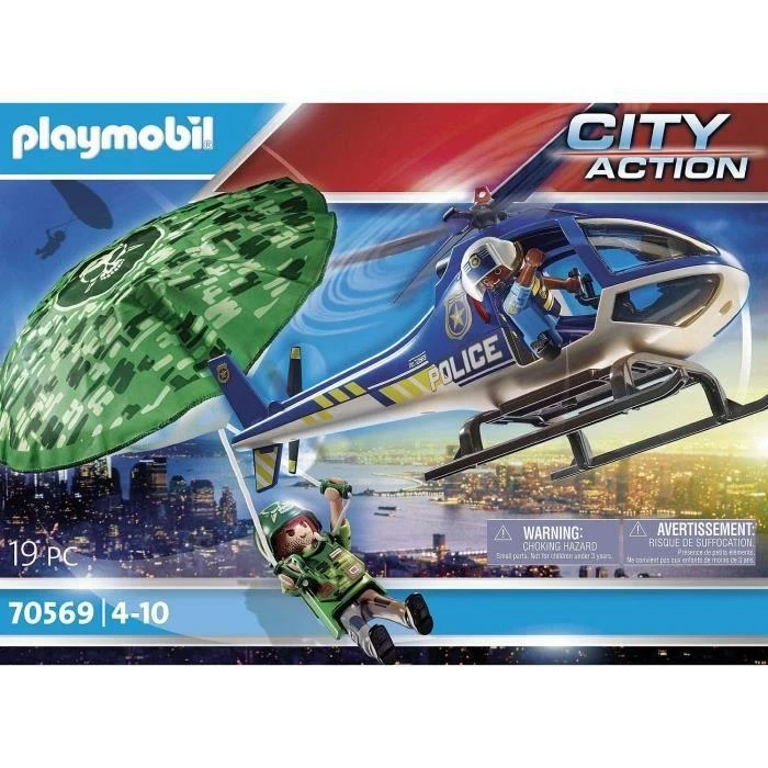 70569 PLAYMOBIL® City Action, Policijos misija: paieška su parašiutu