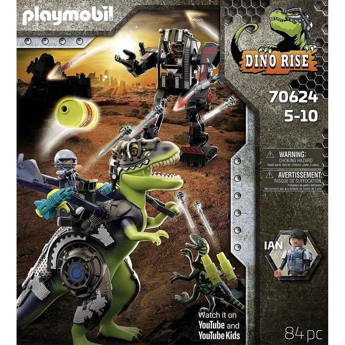 PLAYMOBIL – Dino Rise – tiranozauras ir milžiniškas robotas