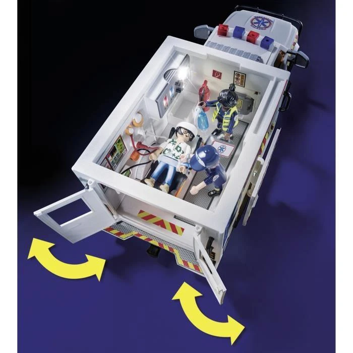 PLAYMOBIL Greitosios pagalbos automobilis su šviesomis ir garsais 70936