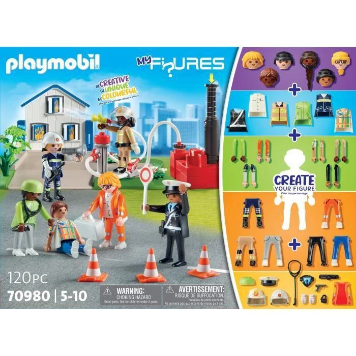 Playmobil My Figures gelbėjimo figūrėlės kaladėlėms 120 dalių ZA 5433
