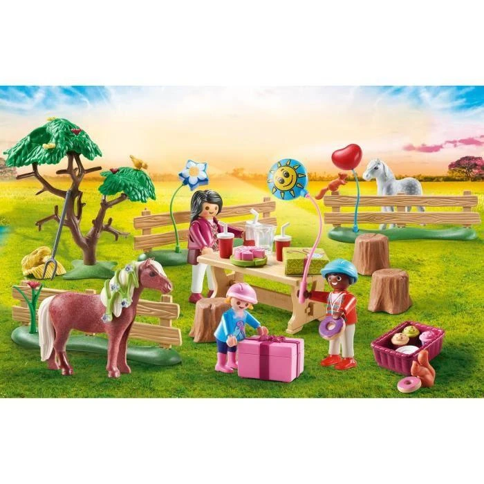 Playmobil Rinkinys su šalies figūrėlėmis 70997 Gimtadienis ponio žirgyne
