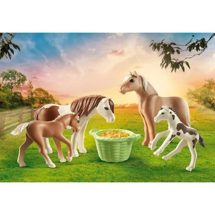 Playmobil Šalies figūros 71000 Du islandų arkliai su kumeliukais