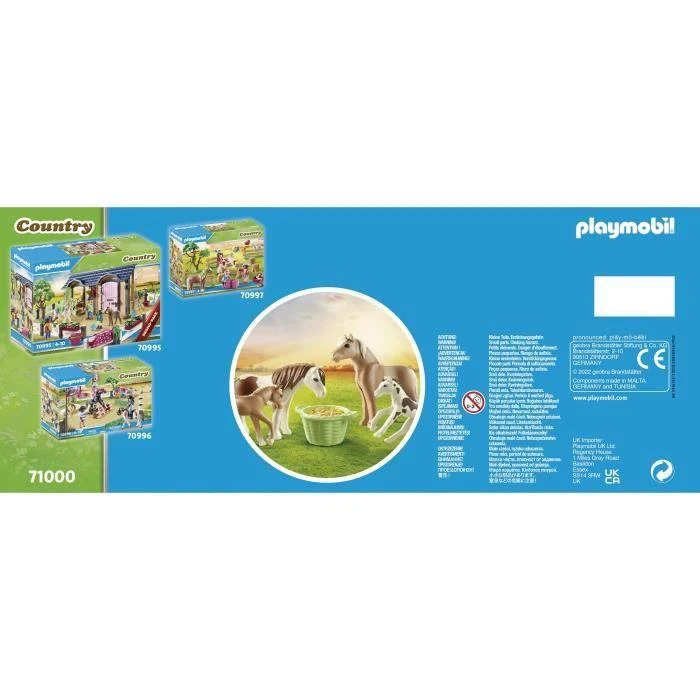 Playmobil Šalies figūros 71000 Du islandų arkliai su kumeliukais