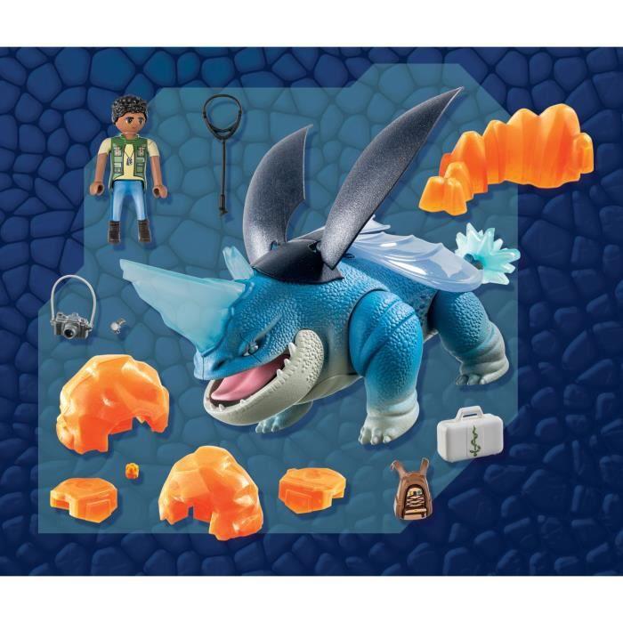 71082 PLAYMOBIL® Drakonai. Devyni karalysčių – Plowhorn ir D'Angelo