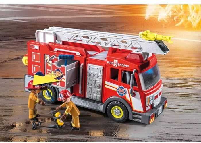 PLAYMOBIL 71233 FIRE TRUCK LIGHTS SOUND ugniagesių žarnų kopėčios
