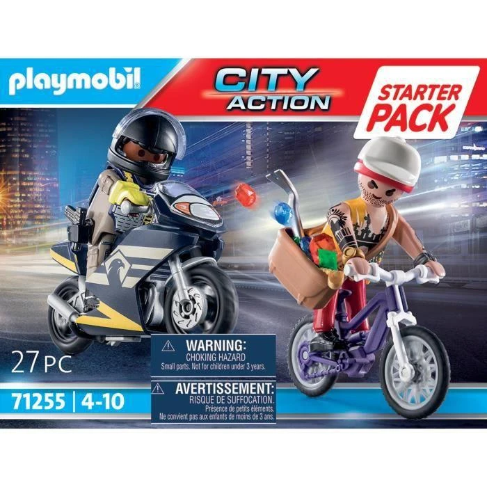 PLAYMOBIL CITY ACTION Pradinis rinkinys su policininku ir vagimi 71255