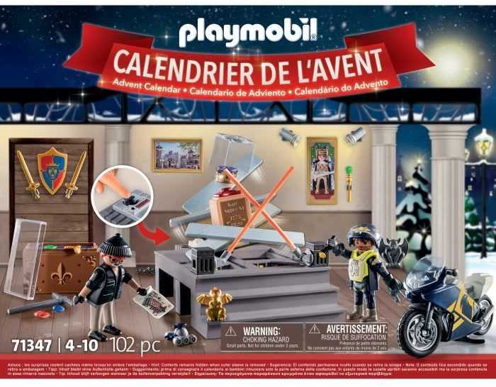 PLAYMOBIL Advento kalendorius 2023 Policija: muziejaus vagystė - 71347