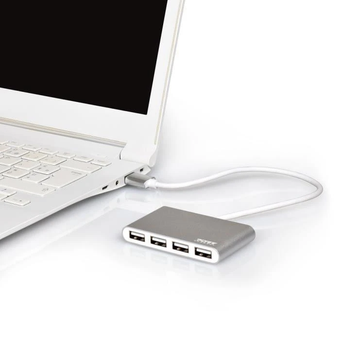 Port Designs USB šakotuvas PORT, 4 jungtys, USB 2.0