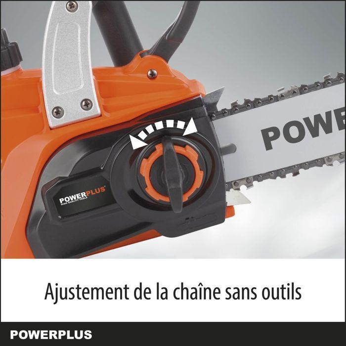 „PowerPlus Dual Power Powdpg7570“ – 20 V akumuliatorinis grandininis pjūklas, 300 mm kreiptuvas, be akumuliatoriaus ir įkroviklio
