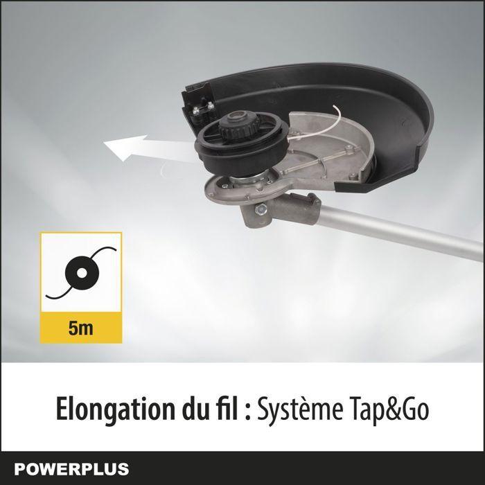 Elektrinė krūmapjovė žolės ir piktžolių pjovimui 1000W 38cm 2mm POWXG30405 POWERPLUS