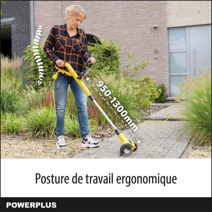 Šaligatvių pakraščių valymo nuo piktžolių 400W Ø 110mm - 2 acc. POWXG6650 POWERPLUS