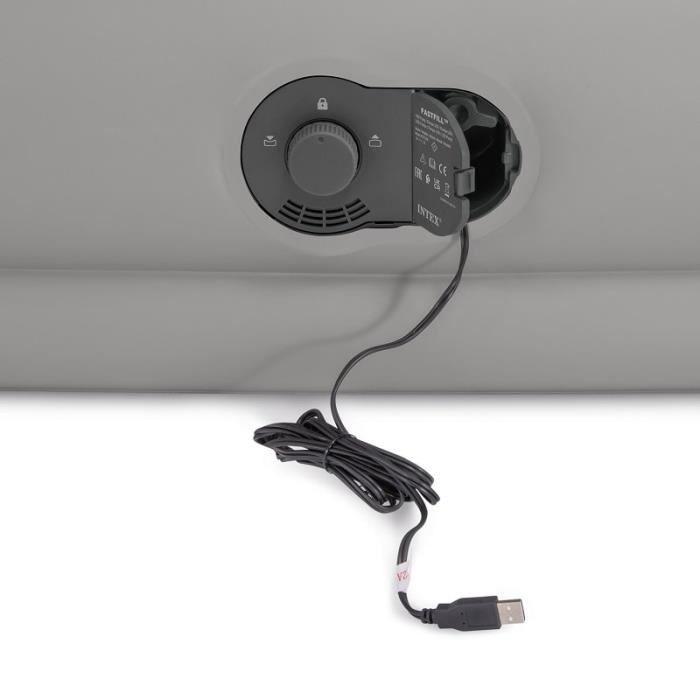 INTEX pripučiamas čiužinys 191x99x30 cm su integruota elektrine pompa 64112